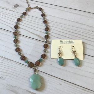 Necklace with matching earrings